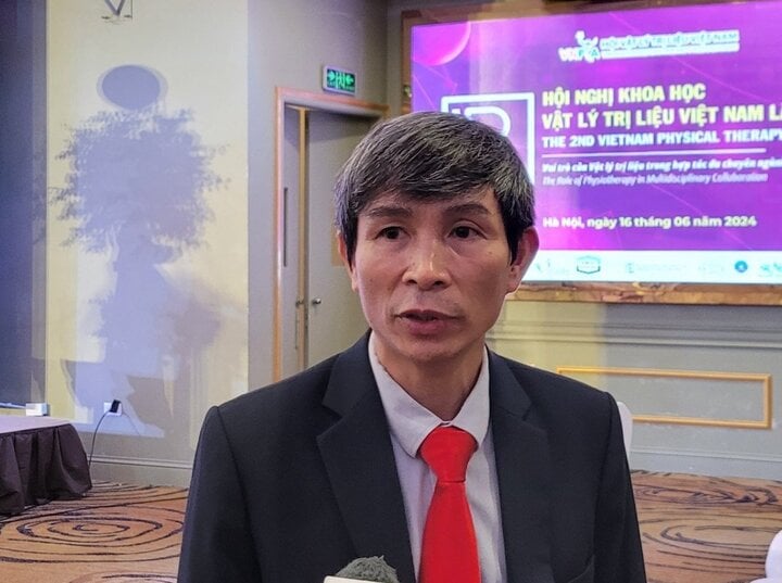 Ông Trần Văn Dần, Chủ tịch Hội Vật lý trị liệu Việt Nam.