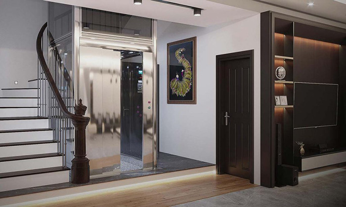 Nhà có thang máy ở trung tâm là kiểu nhà chuyên gia phong thủy khuyên không nên mua. (Ảnh minh họa)