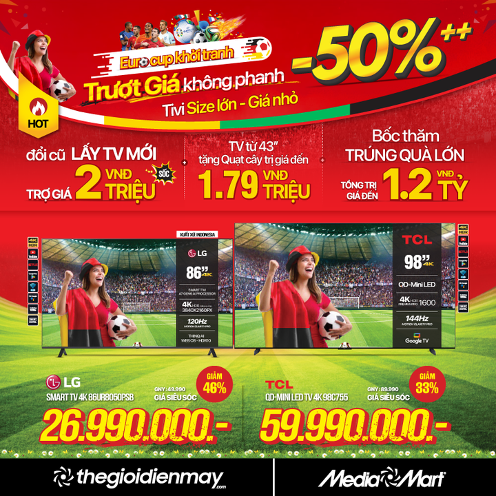 Siêu thị điện máy 'Trượt giá không phanh' mùa Euro Cup 2024 - 3