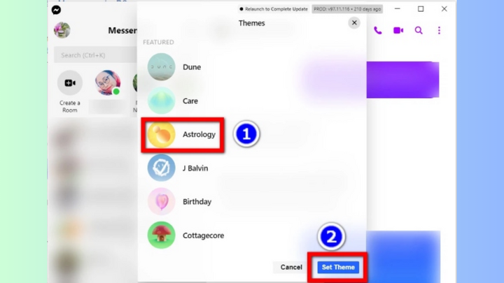 Hướng dẫn bạn cách đổi chủ đề Messenger - 3