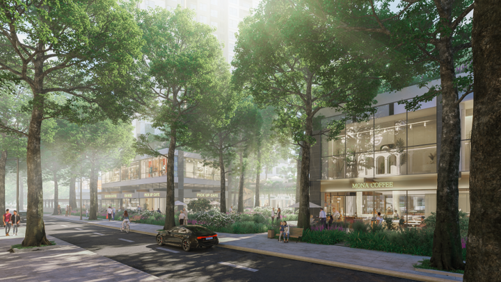 Shopping giữa rừng tại tòa tháp Seaview Residences.