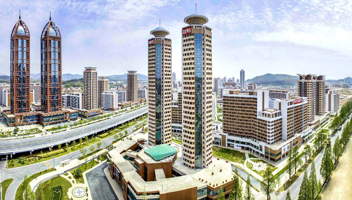 Một phần trong dự án 10.000 căn hộ, nhà ở tại khu vực Hwasong được khánh thành vào năm 2023.