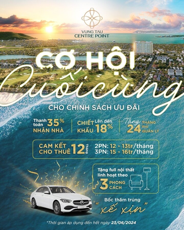 Chính sách thanh toán linh hoạt, nhẹ nhàng sở hữu với chiết khấu khủng lên đến 18%.