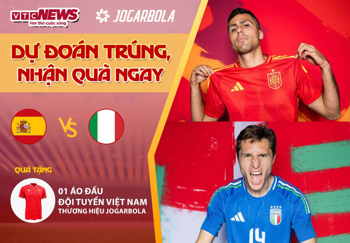 Tham gia dự đoán kết quả trận đấu Tây Ban Nha - Italy để có cơ hội nhận quà từ VTC News.
