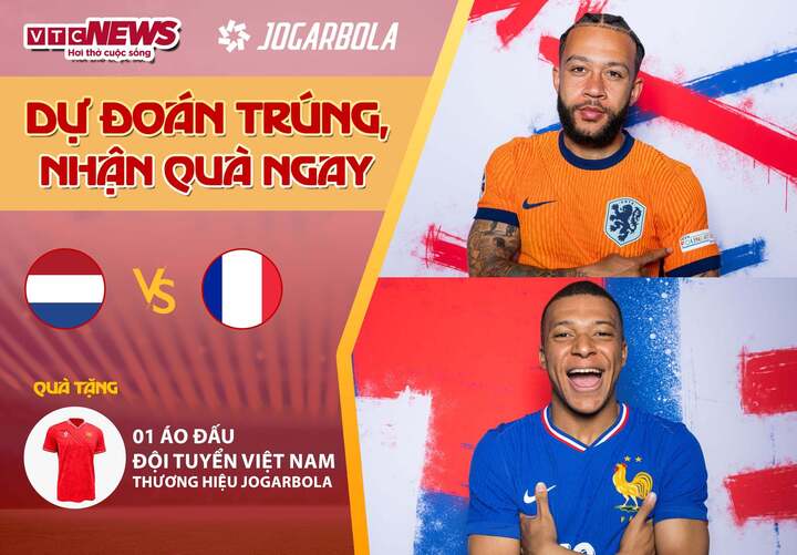 Tham gia dự đoán kết quả trận đấu Hà Lan - Pháp để có cơ hội nhận quà từ VTC News.