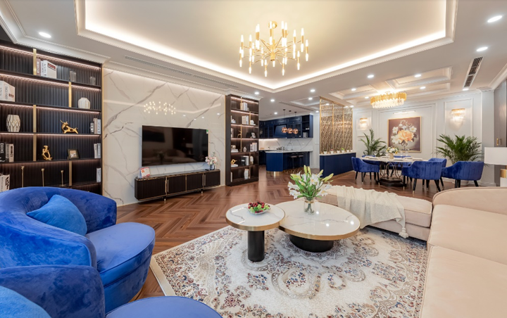 Một căn hộ cao cấp đạt chuẩn “dinh thự trên không” tại tổ hợp căn hộ The Diamond Residence.