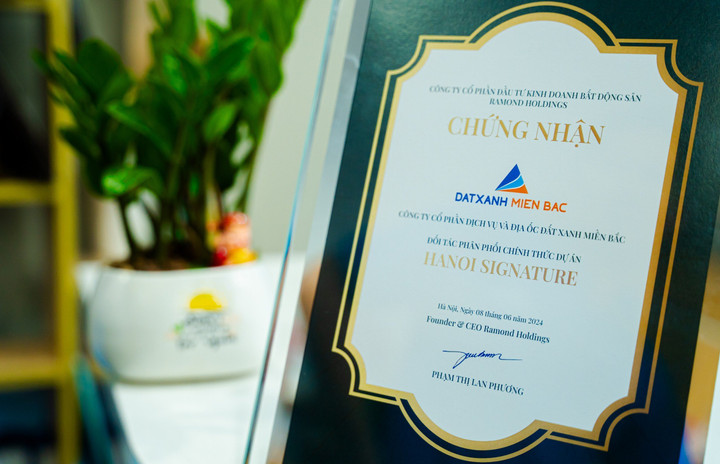 Chứng nhận phân phối chính thức dự án Hanoi Signature.