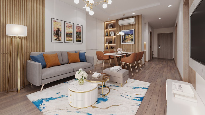 Không gian hiện đại đáp ứng tối đa nhu cầu sống ngày càng caocủa cộng đồng cư dân ưu tú.