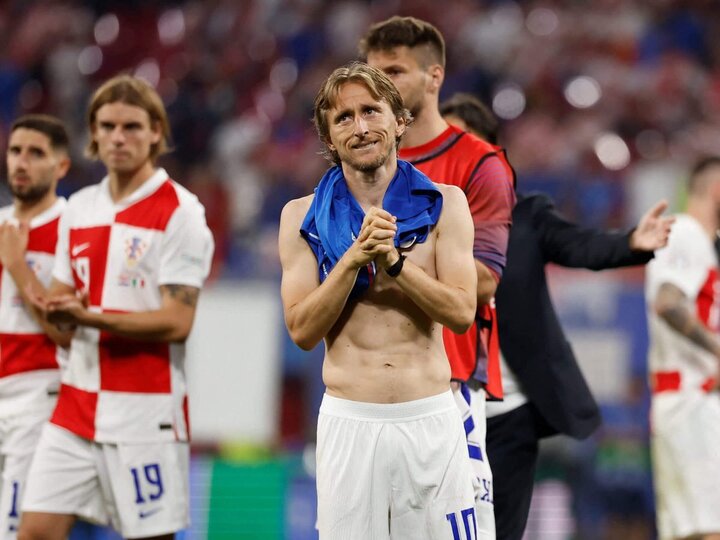 Bàn thắng của Mattia Zaccagni (Italy) gần như dập tắt cơ hội đi tiếp của Croatia.