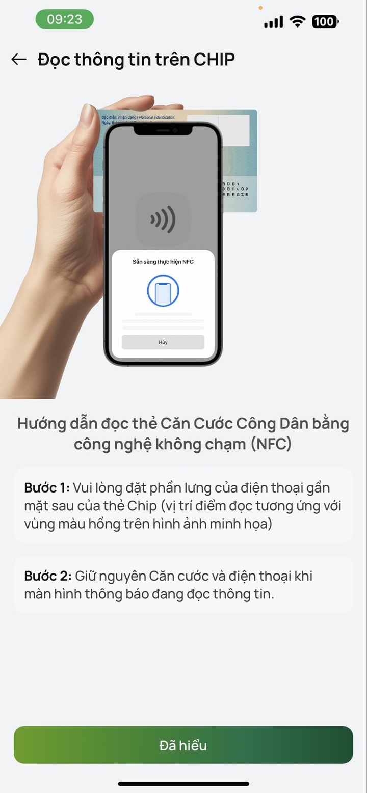 Hướng dẫn cài đặt sinh trắc học VCB - 5