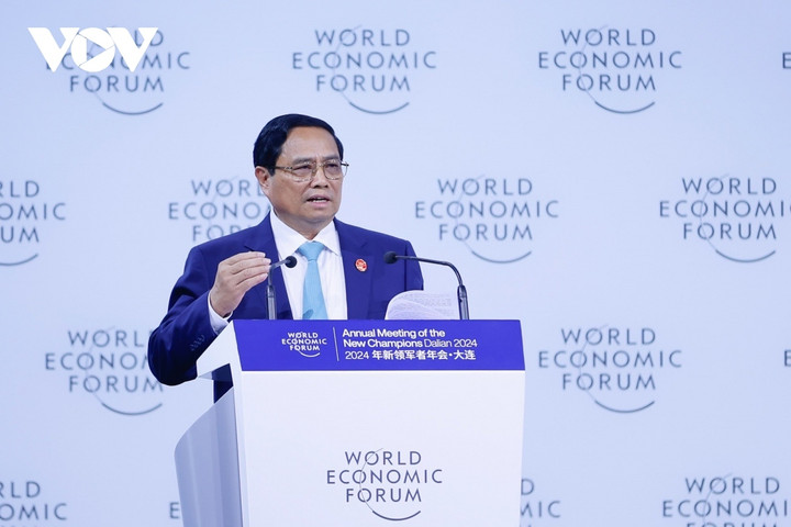 Thủ tướng Phạm Minh Chính phát biểu tại Hội nghị WEF Đại Liên 2024