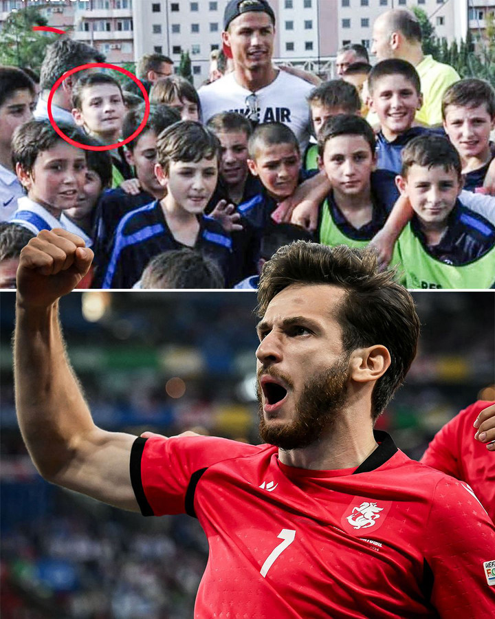 Khvicha từng gặp Ronaldo vào năm 2013