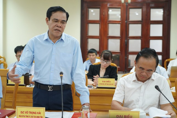 Ông Võ Trọng Hải phát biểu tại buổi làm việc.