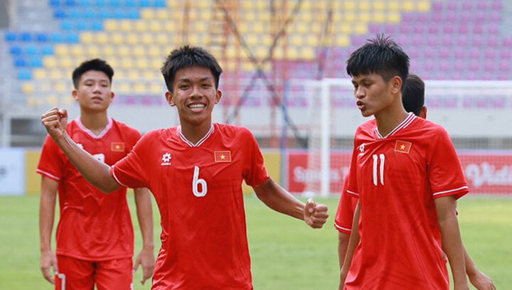 U16 Việt Nam thắng thuyết phục U16 Myanmar.