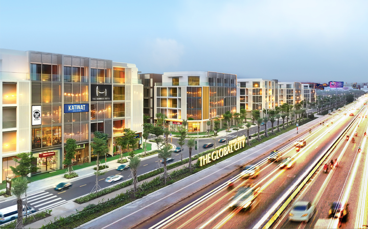 Khu nhà phố SOHO với thiết kế hiện đại, tinh tế bởi Foster+Partners, đã làm sáng bừng tuyến đường Đỗ Xuân Hợp.