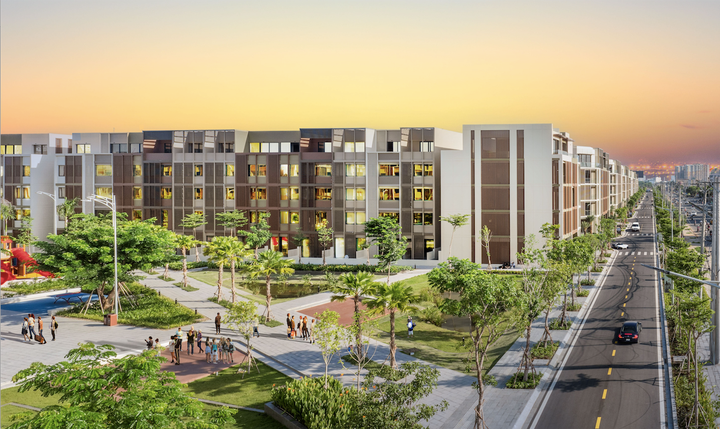 Nhà phố SOHO với vị trí và số lượng thuộc dạng “hàng hiếm” khi tọa lạc tại khu thương mại sầm uất nhất trung tâm mới của TP.HCM.