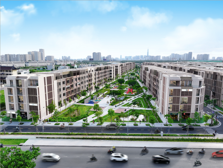 Diện tích sử dụng đến 650 m2, nằm trên tuyến mặt tiền đường lớn với lưu lượng dân cư đông đúc chính là điểm sáng của nhà phố SOHO mặt tiền Đỗ Xuân Hợp.