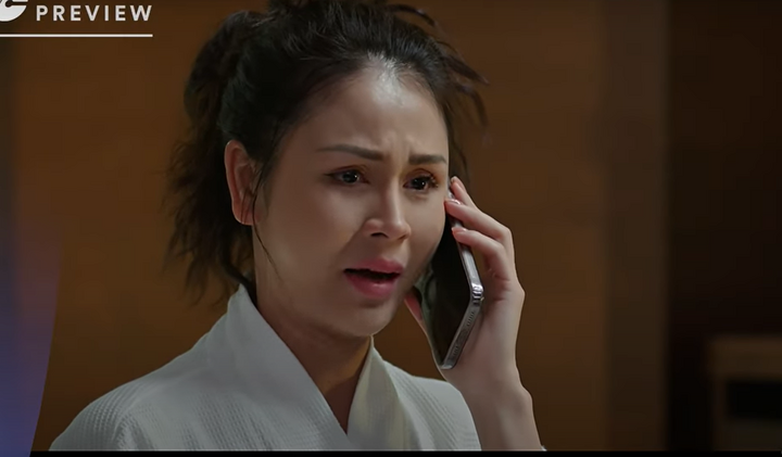 An Nhiên cay đắng trách chồng cũ "đuổi cùng giết tận" mình trong "Trạm cứu hộ trái tim" tập 49.