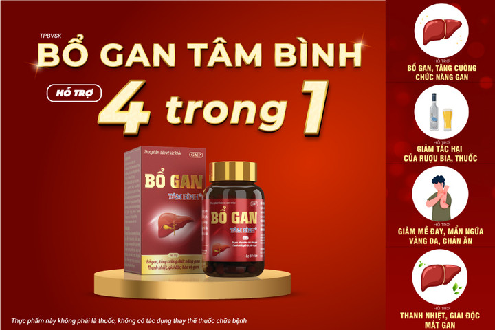 Bổ gan Tâm Bình - sản phẩm '5 tốt' giúp giải độc, tăng cường chức năng gan - 1