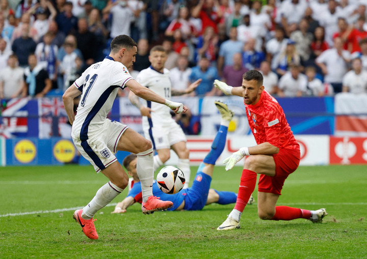 Foden việt vị. (Ảnh: Reuters)