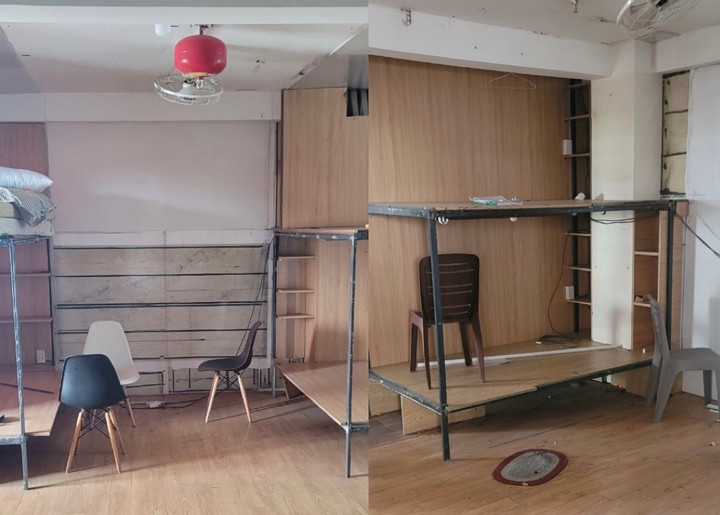 Chủ kinh doanh tháo dỡ "hộp ngủ" sau phản ánh của VTC News. (Ảnh: UBND Phường 13)