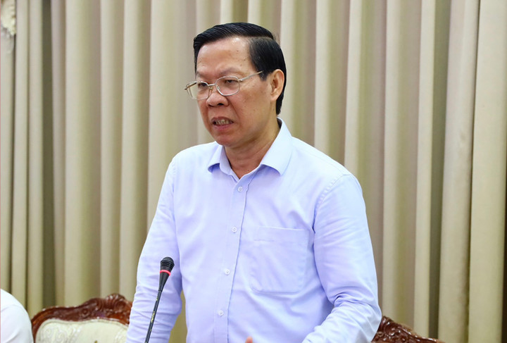 Chủ tịch TP.HCM Phan Văn Mãi. (Ảnh: TTBC)