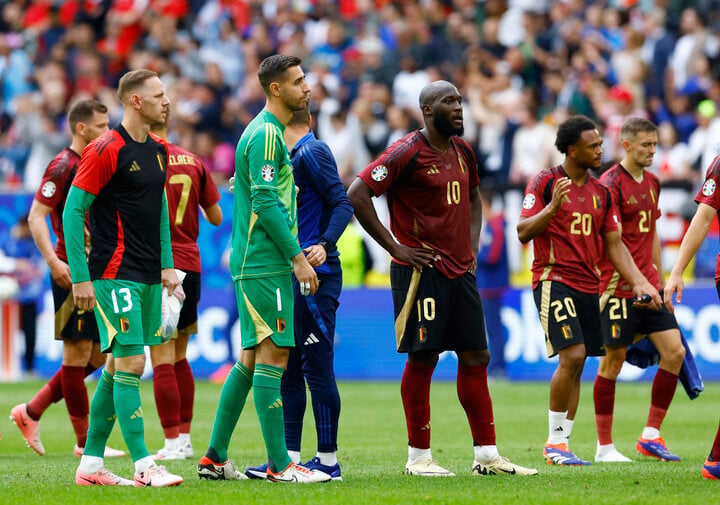 Bỉ thất vọng rời EURO 2024 từ vòng 1/8.