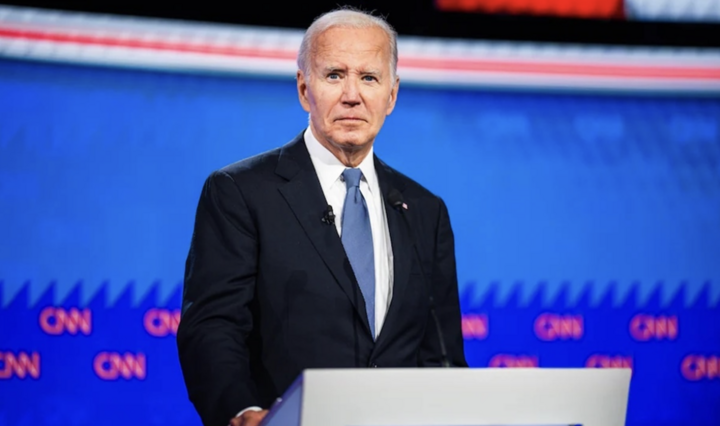 Tổng thống Mỹ Joe Biden trong cuộc tranh luận ngày 27/6 ở thành phố Atlanta, bang Georgia. (Ảnh: Washington Post)