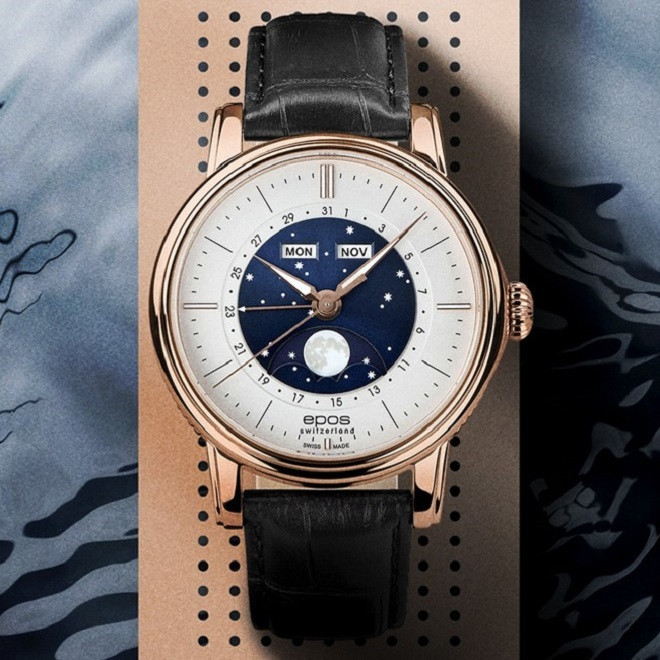 Đồng hồ Epos Swiss đến từ Thụy Sỹ với thiết kế sang trọng, đẳng cấp.