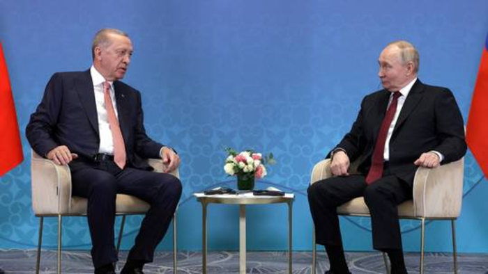 Tổng thống Nga Vladimir Putin và Tổng thống Thổ Nhĩ Kỳ Recep Tayyip Erdogan.