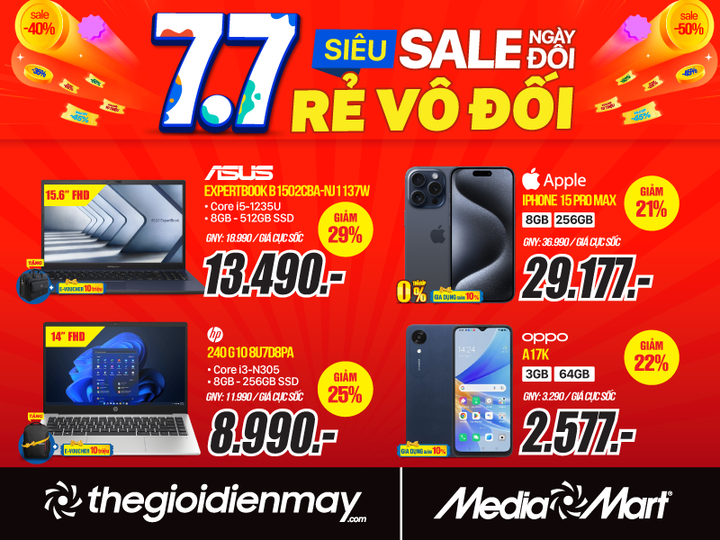 7/7 Siêu sale ngày đôi, hàng điện máy 'rẻ vô đối' - 5