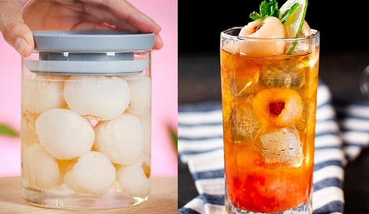 Giấm vải thiều là thức uống thơm ngon. (Ảnh: B.L)