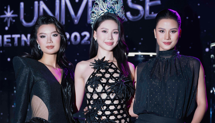 Top 3 Miss Universe Vietnam 2023.