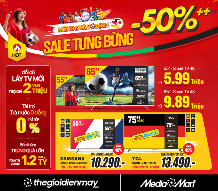 Siêu thị điện máy MediaMart Sale tưng bừng mừng nhà vô địch Euro Cup 2024 - 3