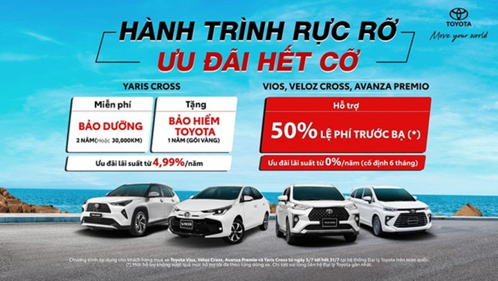 Ngập tràn ưu đãi khi mua Vios, Veloz Cross, Avanza Premio và Yaris Cross - 1