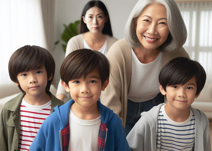 Ngay đầu hè, mẹ chồng tôi đã đón các cháu lên chơi. (Ảnh: AI)