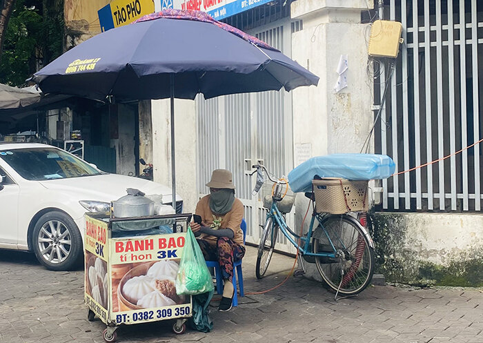 Xe đẩy bánh bao bé xíu, nếu không để ý, bạn có thể bỏ qua nó.