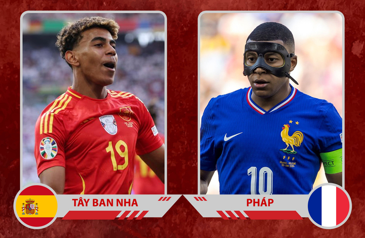 Tây Ban Nha chạm trán Pháp ở bán kết EURO 2024.