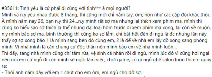 Những dòng tâm sự của chàng trai trên MXH đã thu hút sự chú ý của các bạn trẻ.