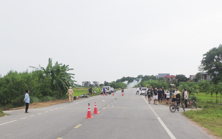 Hiện trường vụ tai nạn.