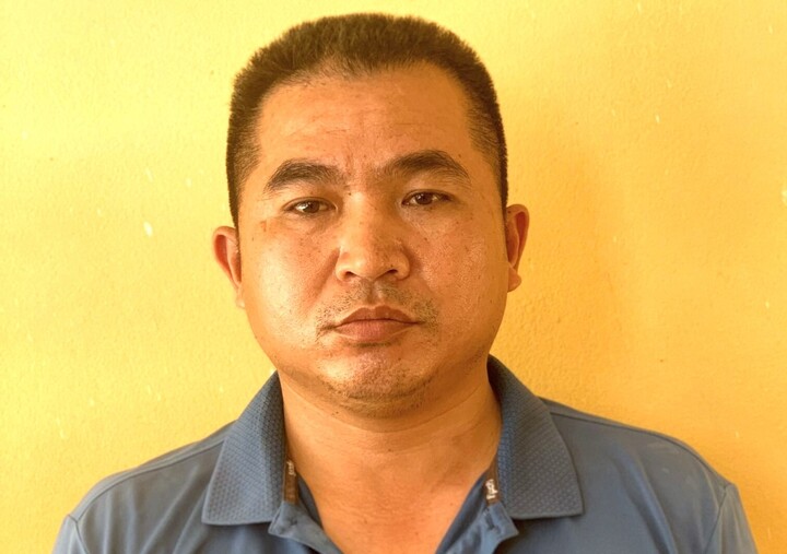 Đoàn Văn Thắng tại cơ quan công an.