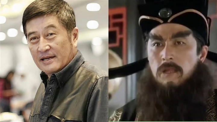 Lâm Uy của hiện tại (ảnh trái) và tạo hình vai Ninh vương trong phim "Đường Bá Hổ Điểm Thu Hương" (ảnh phải).