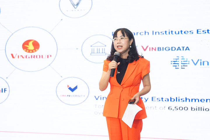 Tiến sĩ Lê Mai Lan - Phó Chủ tịch Tập đoàn Vingroup, Chủ tịch Hội đồng Trường Đại học VinUni - Đơn vị quản lý Chương trình Học bổng.