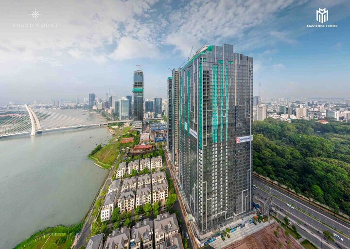 Grand Marina Saigon đã có cư dân sinh sống tại tòa Lake. (Ảnh: Masterise Homes)