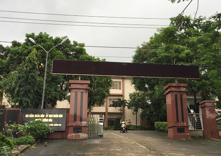 Trụ sở UBND huyện Hướng Hoá nơi ông Lê Quang Thuận đang công tác. (Ảnh: QT)