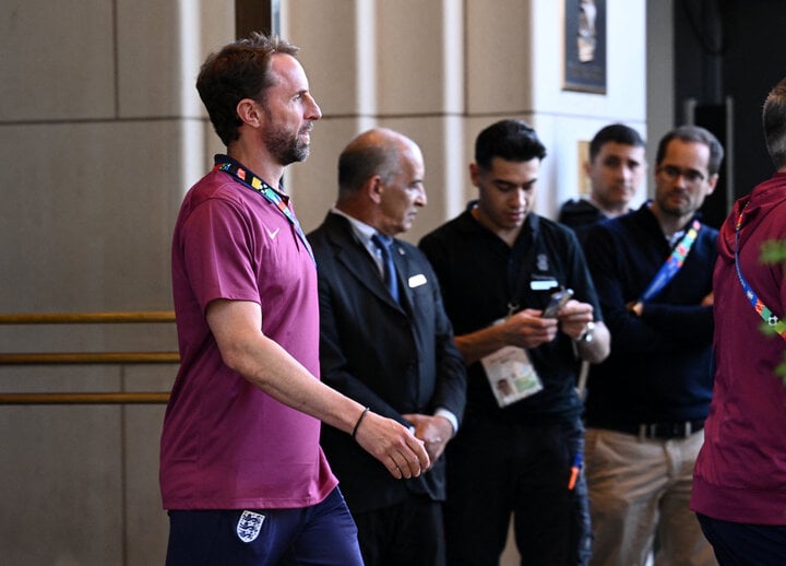 HLV Gareth Southgate tại buổi họp báo trước chung kết EURO 2024.