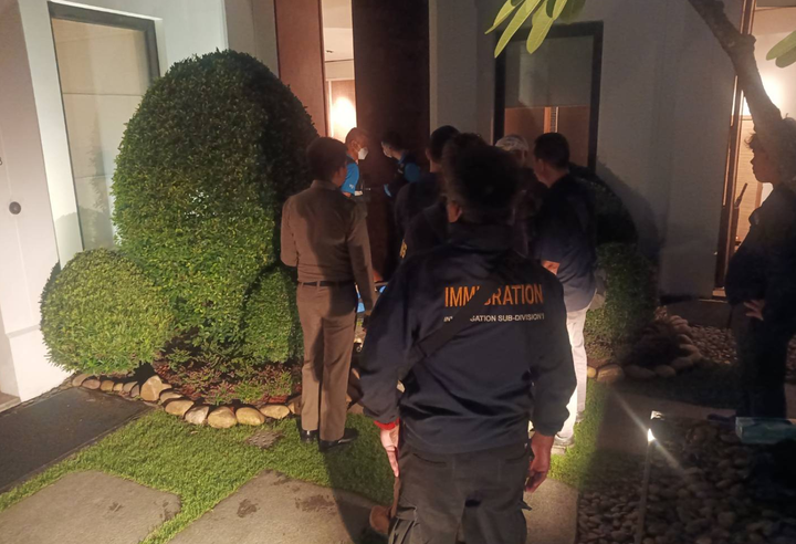 Hiện trường vụ 6 người tử vong ở khách sạn tại Bangkok. (Ảnh: Bangkok Post)