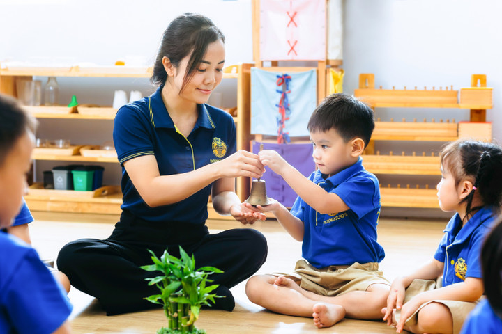 Hoạt động “Circle Time” đầu ngày của học sinh Trường mầm non Pathway Tuệ Đức.