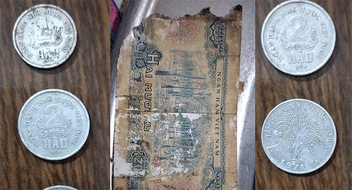 Những đồng tiền của 4 - 5 thập kỷ trước.