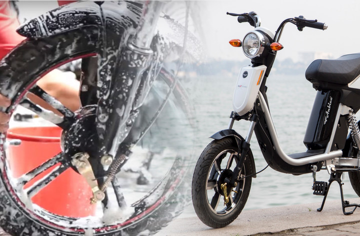 Vệ sinh xe điện thường xuyên giúp tăng tuổi thọ phương tiện.